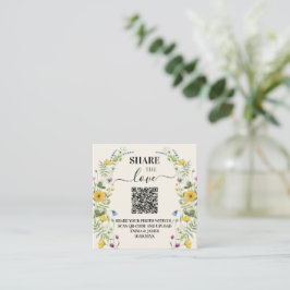 Wildflower+Wedding Qr Code 写真 エンクロージャーカード