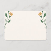 Wildflower Wedding RSVP Card (裏面)