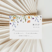 Wildflower Wedding RSVP Card