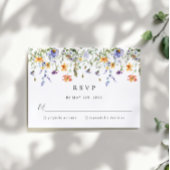 Wildflower Wedding RSVP Card