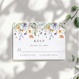 Wildflower Wedding RSVP Card
