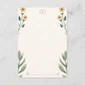 Wildflower Wedding RSVP Card (裏面)