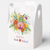 Wildflower Wedding, Rustic Floral Thank You & フェイバーボックス (オープン)