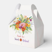 Wildflower Wedding, Rustic Floral Thank You & フェイバーボックス (正面サイド)