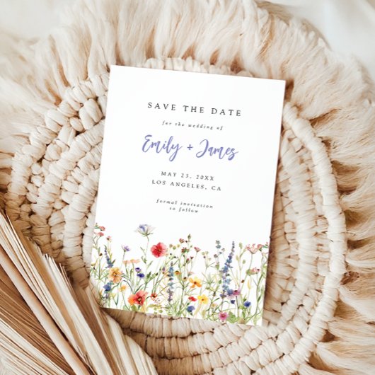 Wildflower Wedding Save The Date セーブザデート