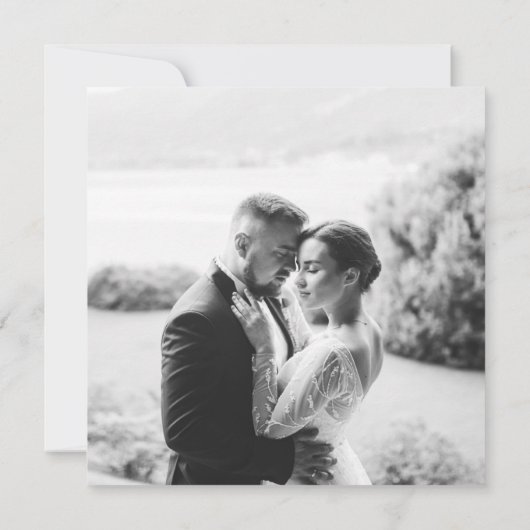 Wildflower Wedding Save the Date 招待状 (裏面)