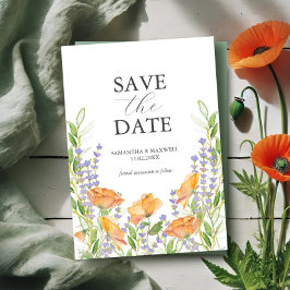 Wildflower Wedding Theme Save The 招待状