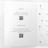 Wildflower Wedding Trifold | Timeline & RSVP 三つ折り招待状 (内部最初)
