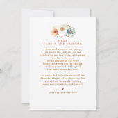 Wildflower Wedding Two Sided Thank You Photo サンキューカード (裏面)