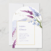 Wildflower Wedding Watercolor Peri Arch ID954 招待状 (正面)