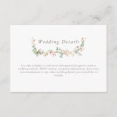 Wildflower Wedding Wishing Detail Enclosure Card エンクロージャーカード (正面)