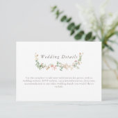 Wildflower Wedding Wishing Detail Enclosure Card エンクロージャーカード (スタンド正面)