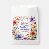 Wildflower Wild One 1st birthday フェイバーバッグ (正面)