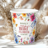 Wildflower Wild One 1st birthday  紙コップ