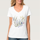 Wildflower Wild Spirit Nature Gift for Women Tシャツ (正面)