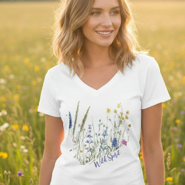 Wildflower Wild Spirit Nature Gift for Women Tシャツ