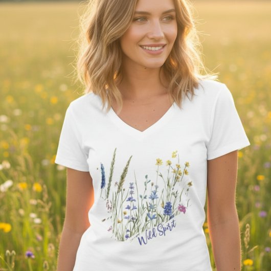 Wildflower Wild Spirit Nature Gift for Women Tシャツ