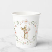 Wildflower Woodland Baby Animals Baby Shower 紙コップ (裏面)