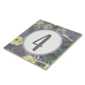 WildflowerMenagerie House Digit独身の番号 タイル (側面)