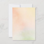 WildflowersウェディングカラフルRSVPカード 出欠カード (裏面)