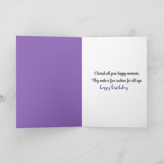 Wildflowers誕生日 カード (内部)