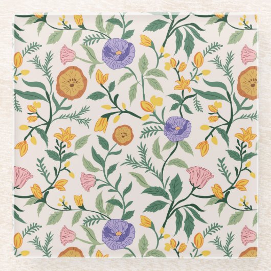 Wildflowers ガラスコースター (正面)