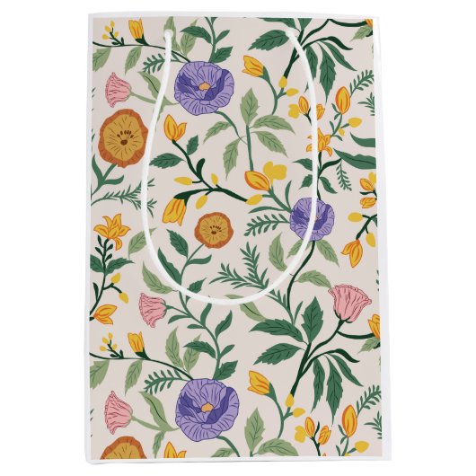 Wildflowers ミディアムペーパーバッグ (正面)