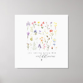 Wildflowers 引用文 サブリメーション 水彩画 キャンバスプリント
