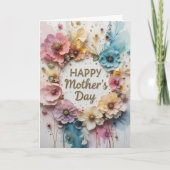Wildflowers 3D Mother´s Day カード (正面)