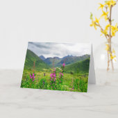 Wildflowers Alaskan Valley カード (黄色い花)
