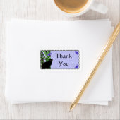 Wildflowers and かわいらし Cat Thank You Stickers - La ラベル (インサイチュ)