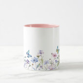 Wildflowers and Butterflies Border  マグカップ (中央)