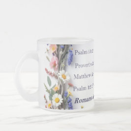 Wildflowers and Scriptures 11oz Ceramic mug Colors フロストグラスマグカップ