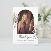 Wildflowers Arch Photo Graduate サンキューカード (スタンド正面)