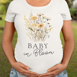Wildflowers Baby Shower Baby in Bloom Tシャツ