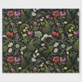 Wildflowers Background Of Medicinal Plants Print ラッピングペーパー (フラット)