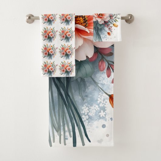 Wildflowers Beautiful Popular Luxury Collection バスタオルセット (インサイチュ)