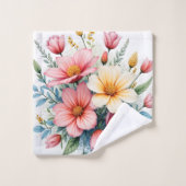 Wildflowers Beautiful Trendy Luxury Collection バスタオルセット (ウォッシュタオル)