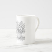 Wildflowers & Bee Vintage Teacup Mug ボーンチャイナマグカップ (正面右)