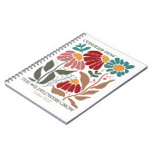 Wildflowers Bible Verse  ノートブック (左側)