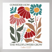 Wildflowers Bible Verse  ポスター (正面)