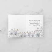 Wildflowers Birthday カード (内部)