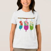 WILDFLOWERS: Botanical Trio in Hanging Planters トライブレンドＴシャツ (正面)