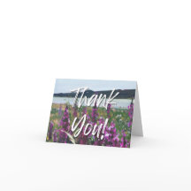 Wildflowers by the River Thank You Card