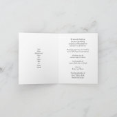 Wildflowers Celebration of Life Photo Prayer Card カード (内部)