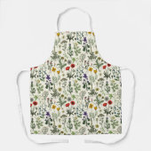Wildflowers collage エプロン (正面)