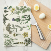 Wildflowers collage キッチンタオル (四つ折り)