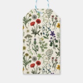 Wildflowers collage ギフトタグ (裏面)