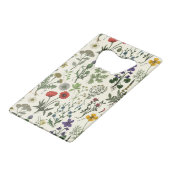 Wildflowers collage クレジットカード栓抜き (正面アングル)