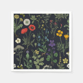 Wildflowers collage スタンダードカクテルナプキン (正面)